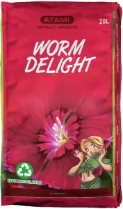 Atami Worm Delight Wurmhumus 20L organischer Bodenverbesserer zur Förderung der Terpenproduktion im Cannabisanbau